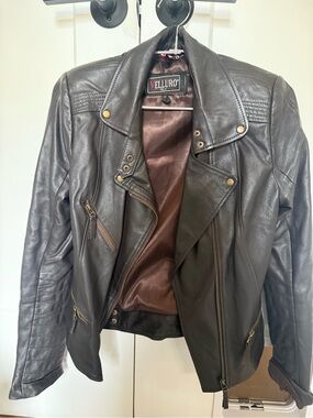 Women's Leather Moto Jacket